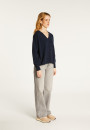 Short cashmere sweater with pocket - Balba