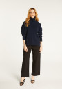 Turtleneck sweater with cashmere slits - Adena