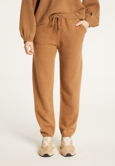 Joggers with pockets in recycled cashmere and wool - Anka
