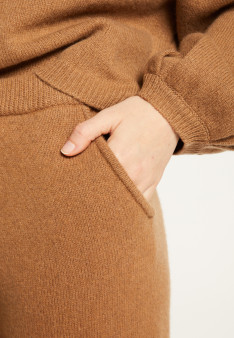 Joggers with pockets in recycled cashmere and wool - Anka