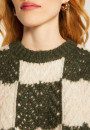 Openwork sleeveless wool cocoon sweater - Geva
