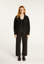 Asymmetrical wool and cashmere zip jacket - Gwenn