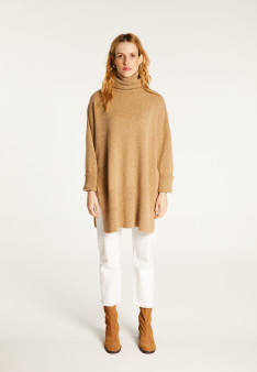 Long loose sweater in wool and cashmere - Galice