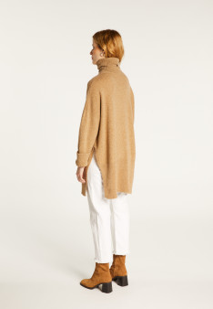 Long loose sweater in wool and cashmere - Galice