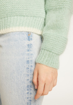 Loose two-tone mohair sweater - Gaby