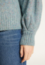 Pull ras de cou chiné en laine mélangée - Laetitia