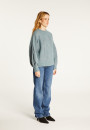Pull ras de cou chiné en laine mélangée - Laetitia