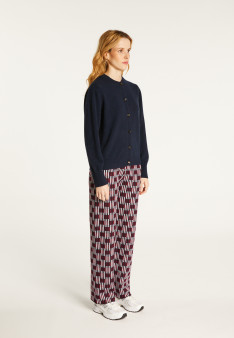 Cashmere round neck buttoned cardigan - Ari