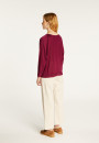 V-neck pullover in Fil Lumière® Delly