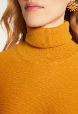 Pull cachemire chauve souris col roulé - Bob
