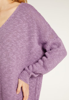 Loose cotton and linen jumper - Thalie