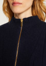 Pull col montant zippé en cachemire et laine recyclés - Lodric