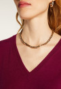 V-neck sweater in merino wool with ribbed edges - Arya