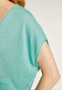 T-shirt col V en lin flammé - Larra