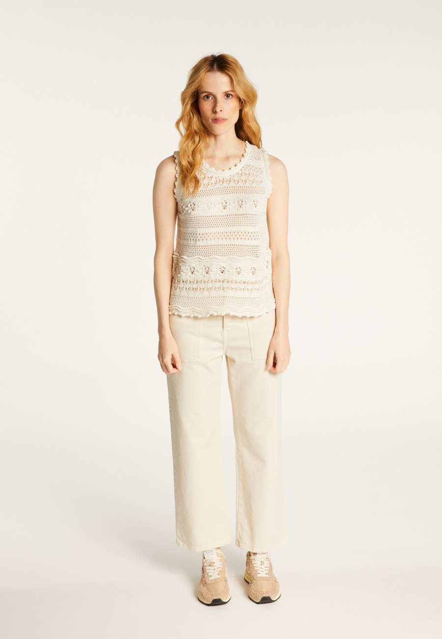 Openwork cotton tank top Danny Openwork cotton tank top Danny