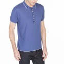 Polo fantaisie Fil Lumière Loic 6042 flot - 06 bleu moyen