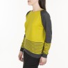 Pull fantaisie en laine Marine 6117 Ombre chiné - 10 Gris foncé