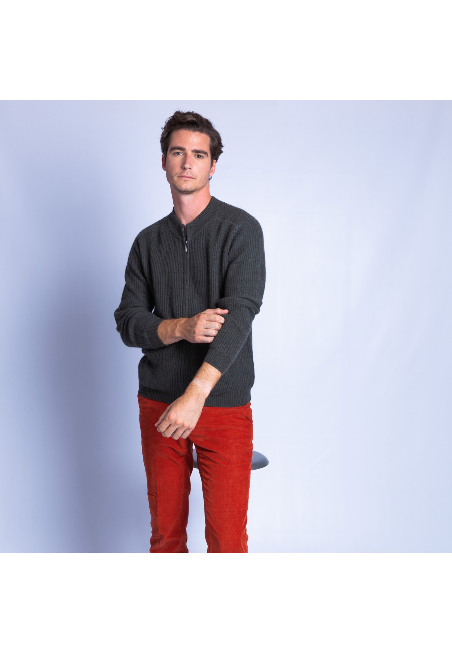 Bombers en cachemire Felix 6342 fusain - 83 kaki Bombers en cachemire Felix 6342 fusain - 83 kaki