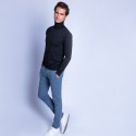 Pull col roulé en laine mérinos
