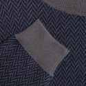 Pull graphique en cachemire Fady 6342 - 83 kaki