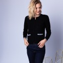 Double collar cashmere cardigan - Eddie