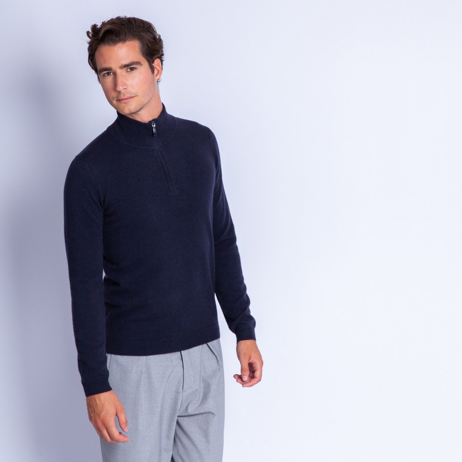 Pull col zippé en cachemire Flip Pull col zippé en cachemire Flip