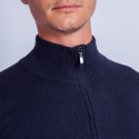 Pull col zippé en cachemire Flip