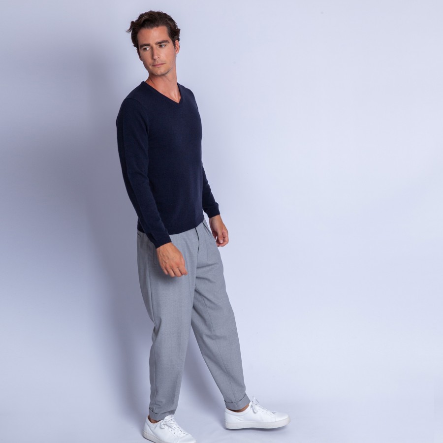 V collar cashmere sweater - Ferdinand V collar cashmere sweater - Ferdinand