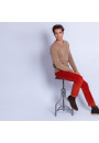 Pull col V en cachemire - Ferdinand 6349 camel - 47 marron clair