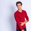 Polo en laine et soie - Ferat 6343 imperial - 52 rouge