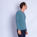 Pull en cachemire Faustin 6347 ruisseau - 22 vert moyen